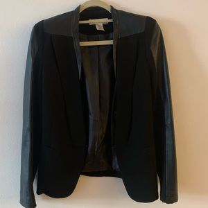 Black Blazer w/ Leather